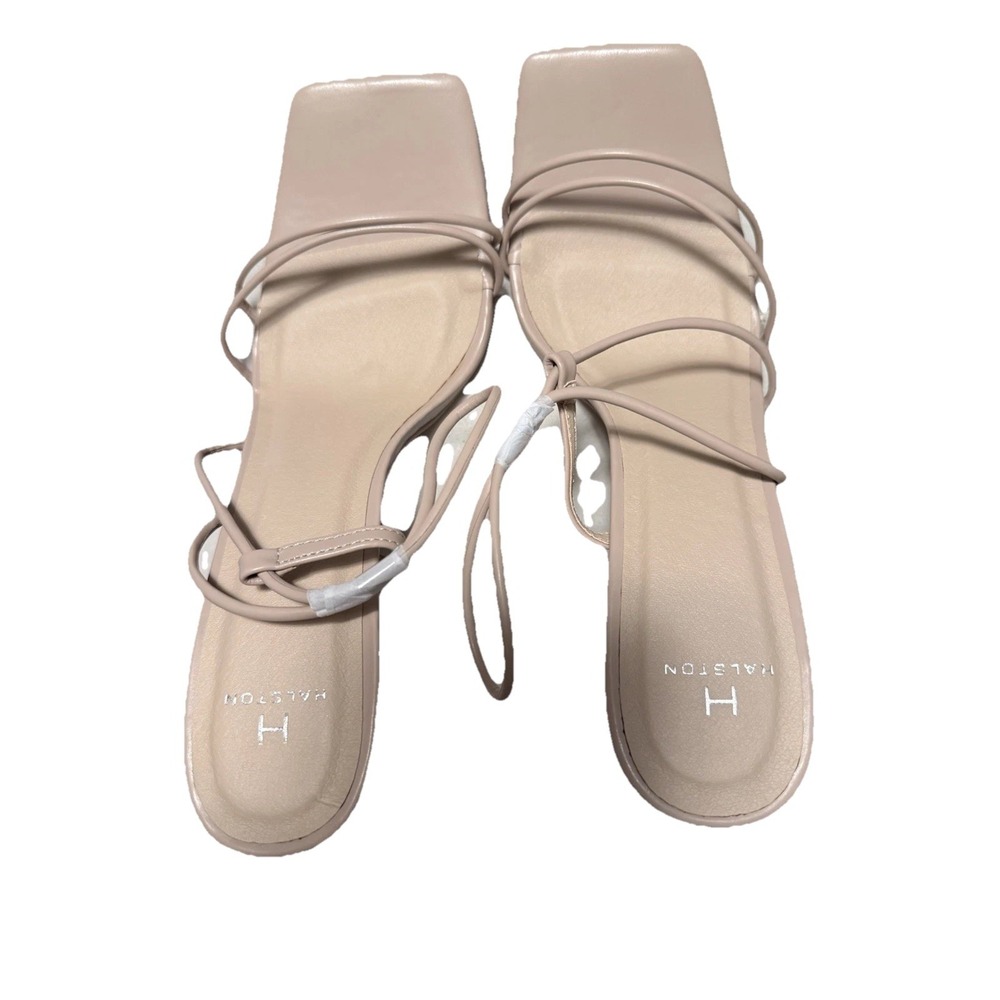 Women's New In Box Halston Nude Strappy Sandal Size 11